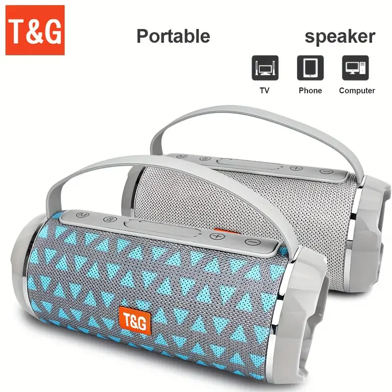 TG116C Tragbarer Outdoor-Lautsprecher, kompatibel mit kabellosen Geräten, niedlicher kleiner Würfellautsprecher, Musikplayer, unterstützt USB/TF/FM-Radio. – Detail 3