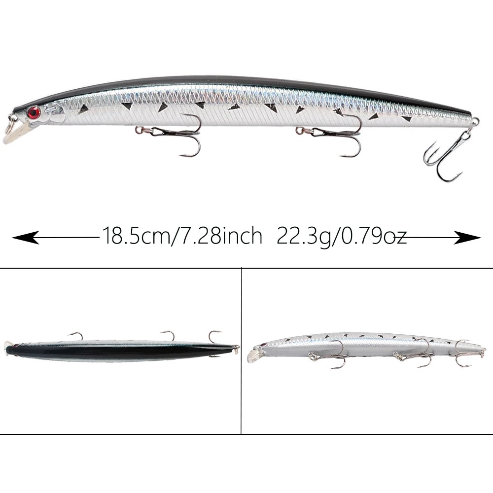 Fishing 18Pcs Random artificial Bionic Bait Set - Minnow Quality Fishing Lure Set With Double Hooks Outdoor Fishing
