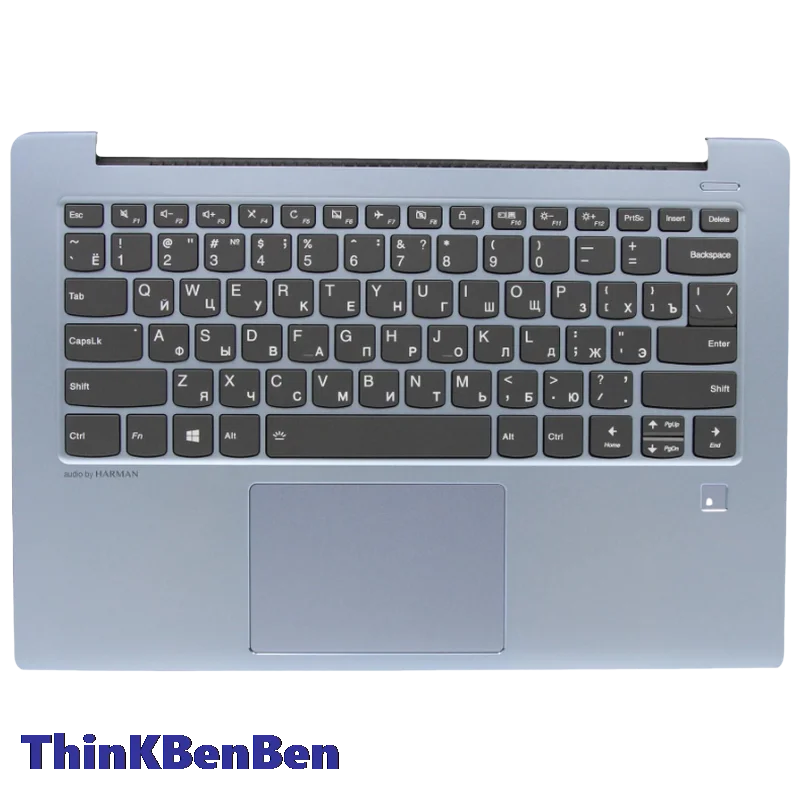 RU Russian Blue Keyboard Upper Case Palmrest Shell Cover For Lenovo Ideapad 530S 14 14IKB 14ARR 5CB0R11629