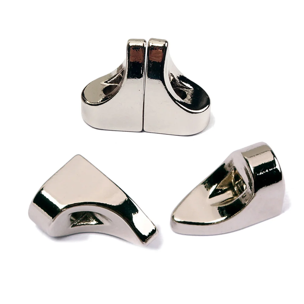 

4pcs Banjo Bracket Mount Zinc Alloy Durable Hardware For Guitar Stand Fixation Silver L-Shape Fastener Replacement Parts