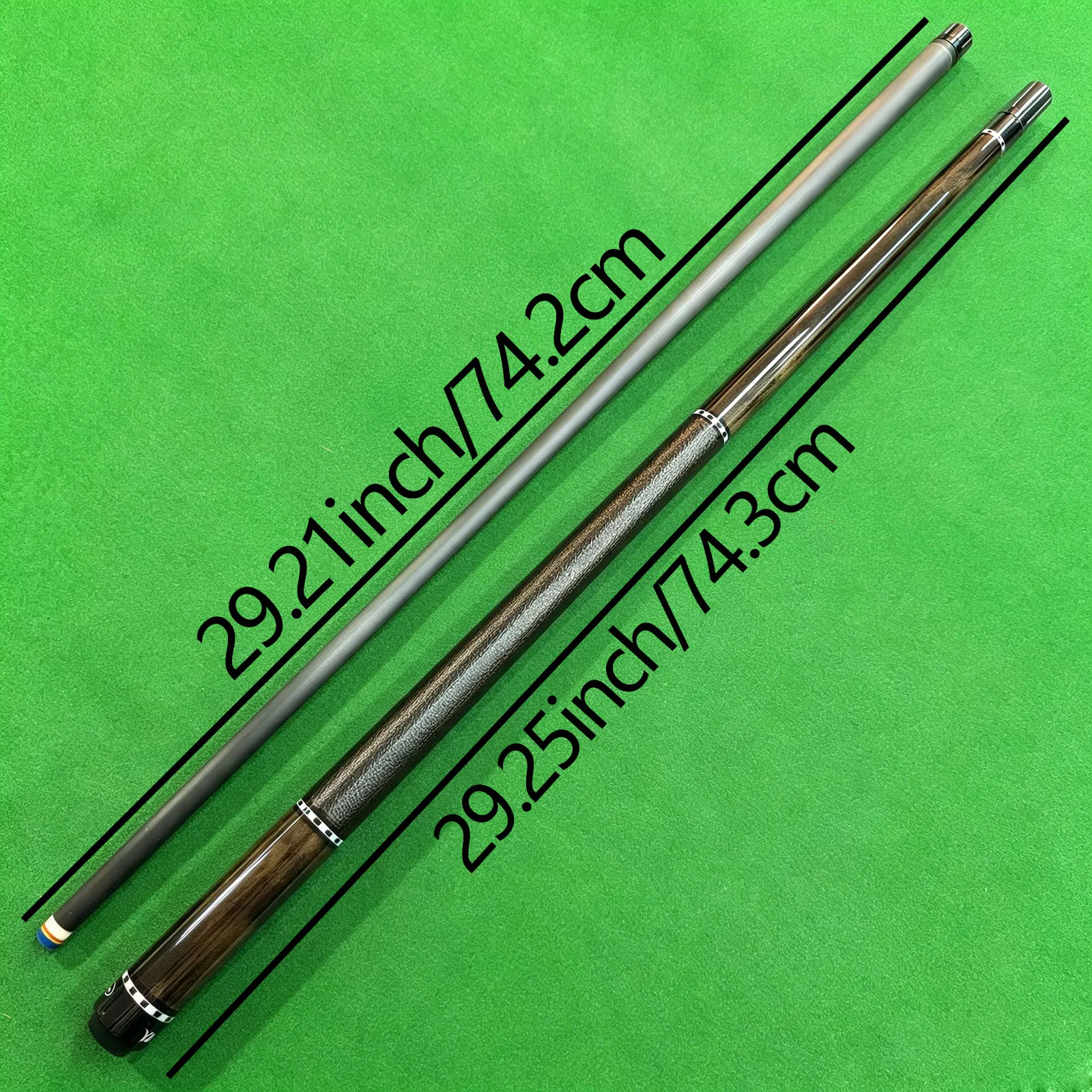 High-end Carbon Fiber Pool Cue with 12.5mm Tip and Stainless Steel Slow 8-Thread Tight Joint. Sleek and Premium Design, Perfect
