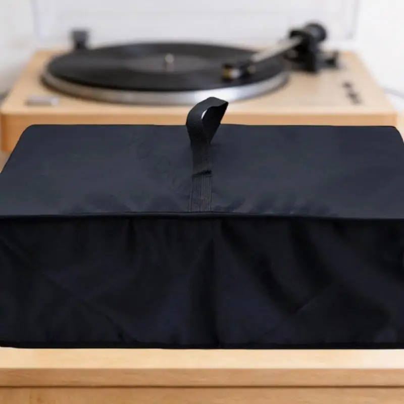 96BA Shelf Dust Cover for Record Deck Storage, Black 48 x 40 x 17 Cover Only for Daily Care and Cabinet Placement During Storage