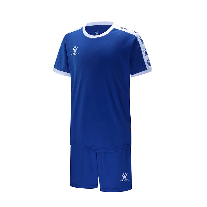 KELME Custom Kids Soccer Football Jerseys Team Uniforms Training Short sleeves Jerseys Shorts Survetement High Quality 3883033
