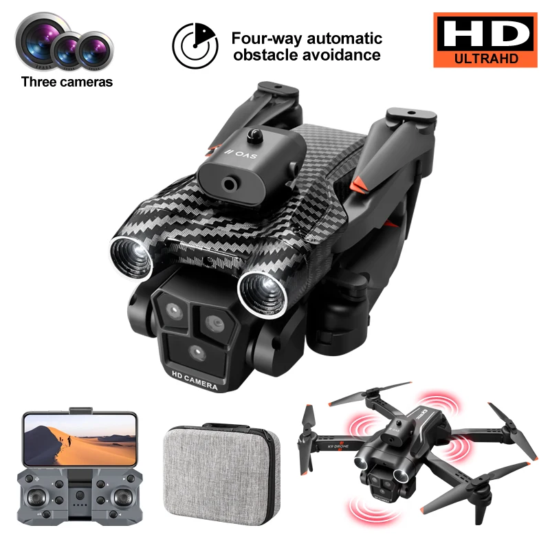K9Max Drone 4K HD Dual Camera Aerial Photography Profesional  FPV RcCHelicopters Obstacle Avoidance Foldable RC Quadcopter Toy