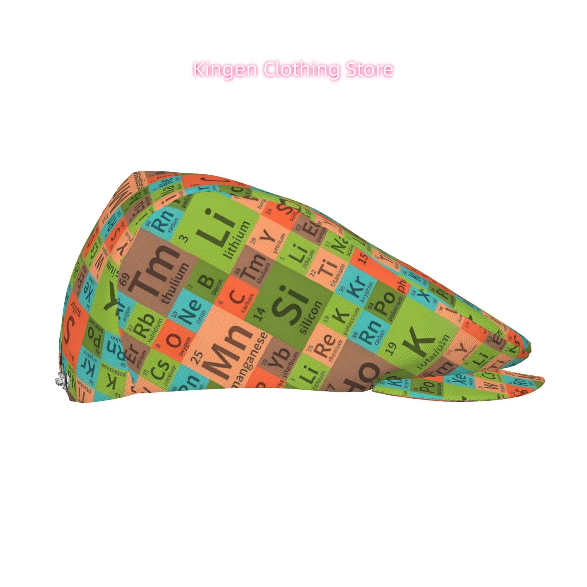 1pc of a Deconstructed Periodic Table Beret, a Vintage Newsboy Cap, Suitable for Everyone, an Essential Fashion Item for Both Ou