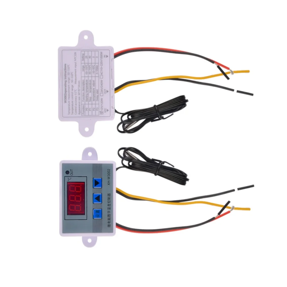 W3002 Digitale Controle Temperatuur Microcomputer Thermostaat Schakelaar Thermometer Nieuwe Thermoregulator 12/24/220V Voor Arduino