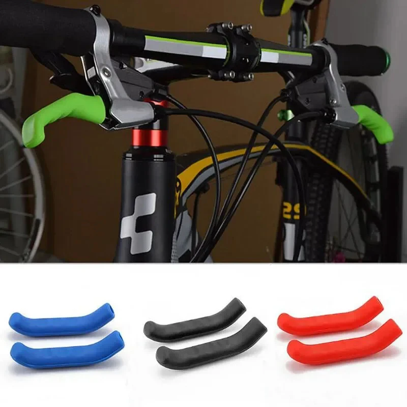 1/2 Paar Fahrrad-Bremshebelabdeckungen aus Silikon, MTB-Griffe, Fahrradlenker-Schutzabdeckung, rutschfeste Fahrrad-Schutzausrüstung, Fahrradzubehör