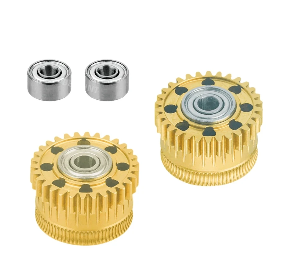 

Для экструдера Creality K2 Plus, цельнометаллическая приводная шестерня накаливания для Creality K2 Plus, никелированное DLC-покрытие, износостойкое изношение высокой твердости