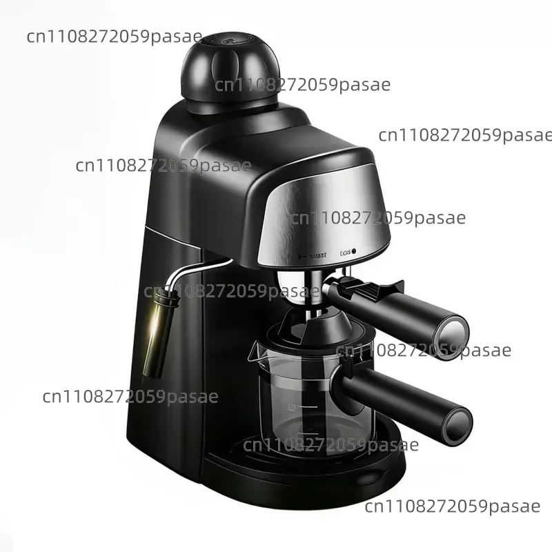 Household electric  semi-automatic coffee machine with steam frother Modern design for easy cleaning