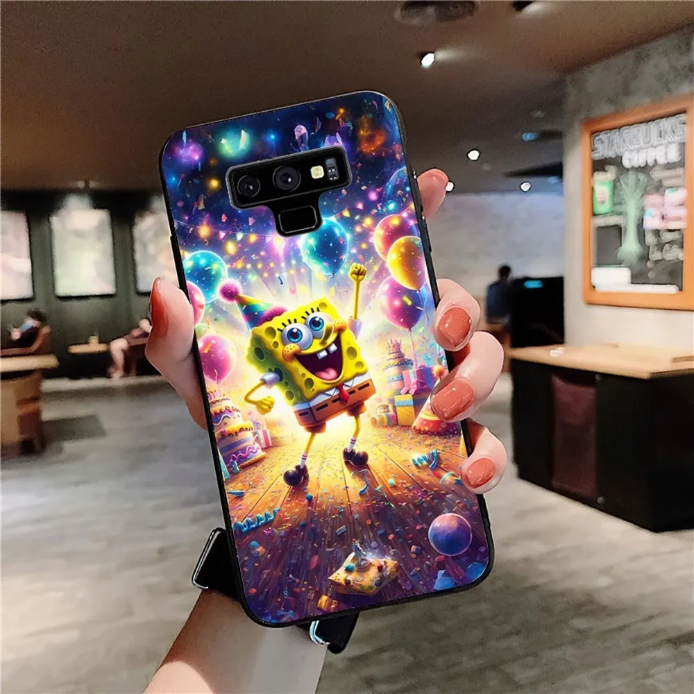 Cartoon S-SpongeBob S-SquarePants Phone Case For Samsung Note 8 9 10 20 Pro Plus Lite M 10 11 20 30 21 31 51 A 21 22 42 02 03