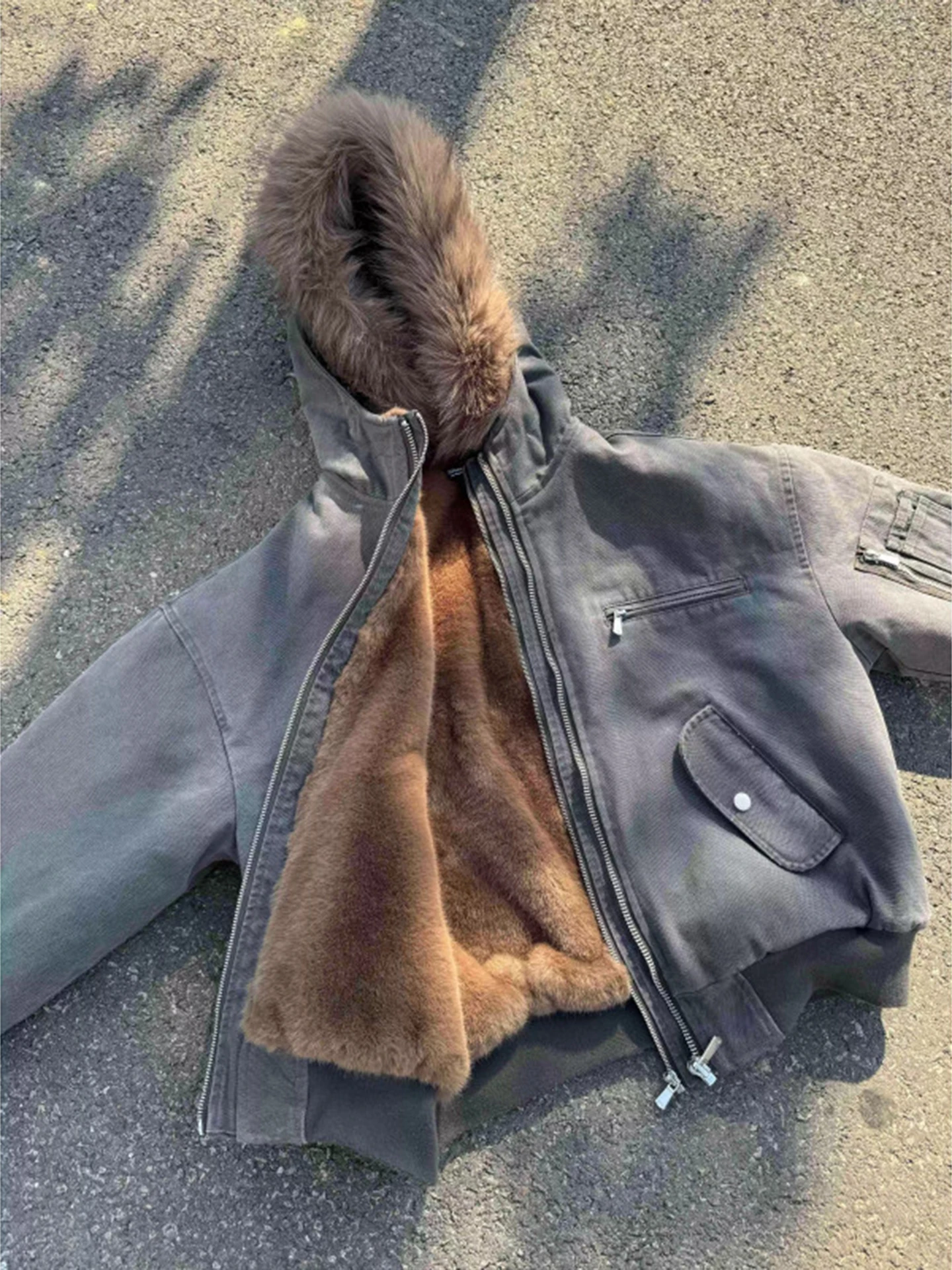 

Винтажное мужское джато со съемным меховым хлопковым пальто с капюшоном, теплая зимняя повседневная длинная све, стандартная посадка, чистый цвет