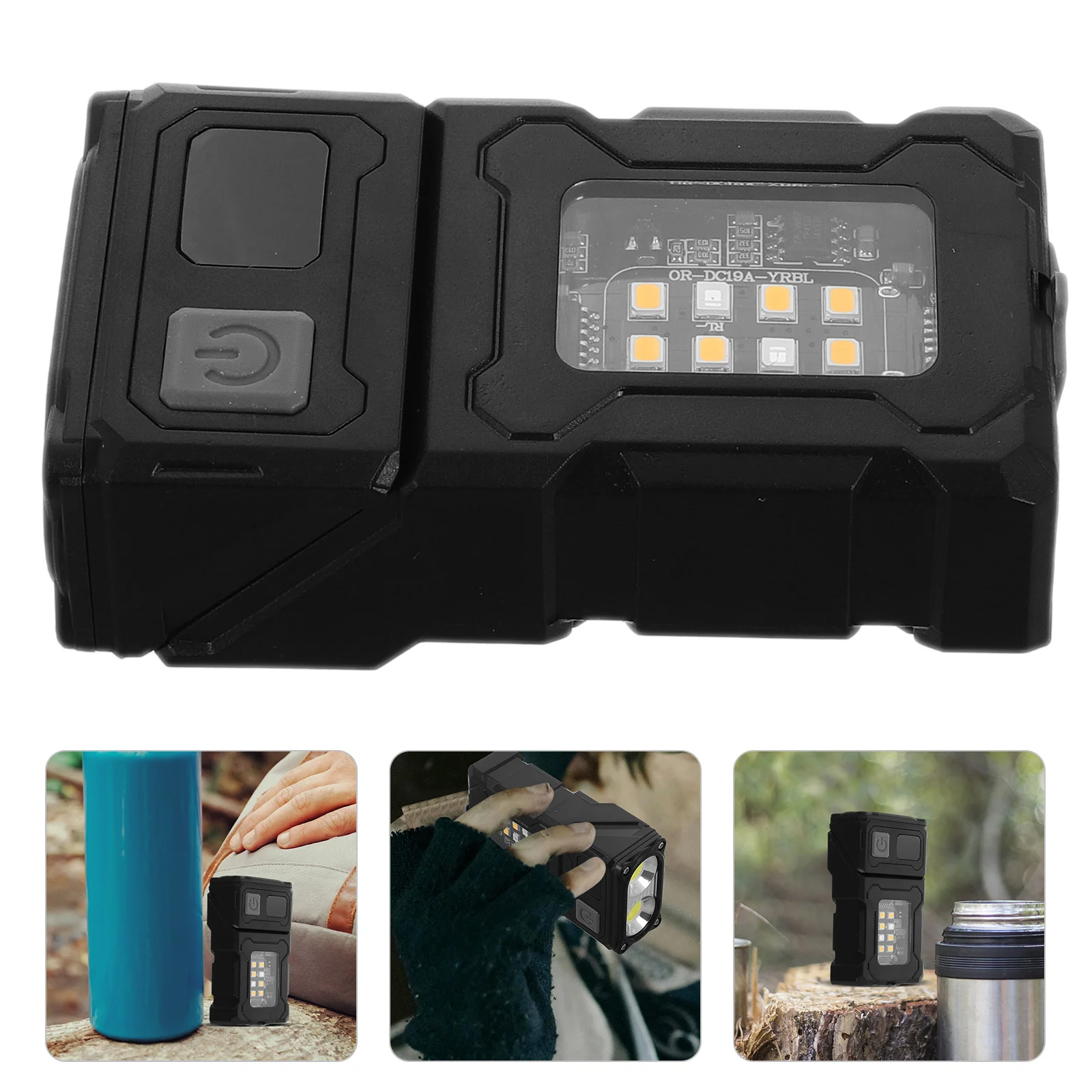 

High Brightness Rechargeable LED Flashlight Cob Work Light USB Charging Compact Portable Light for Camping Outdoor Emergency