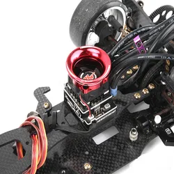 Coperchio ventola di raffreddamento ESC in metallo 25*25mm canale di raffreddamento parti del modello accessori per 1/10 Drifting RC Car Amiya Yokomo Hpi