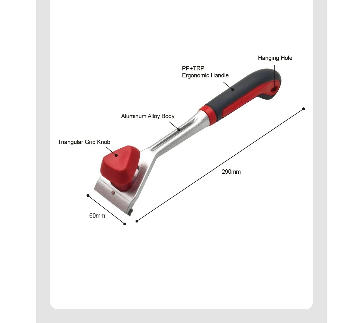 Carbide Coating Scraper, Paint Removal Blade for Rust Cleaning, Wall Surface Cleaning & Coating Correction Tool