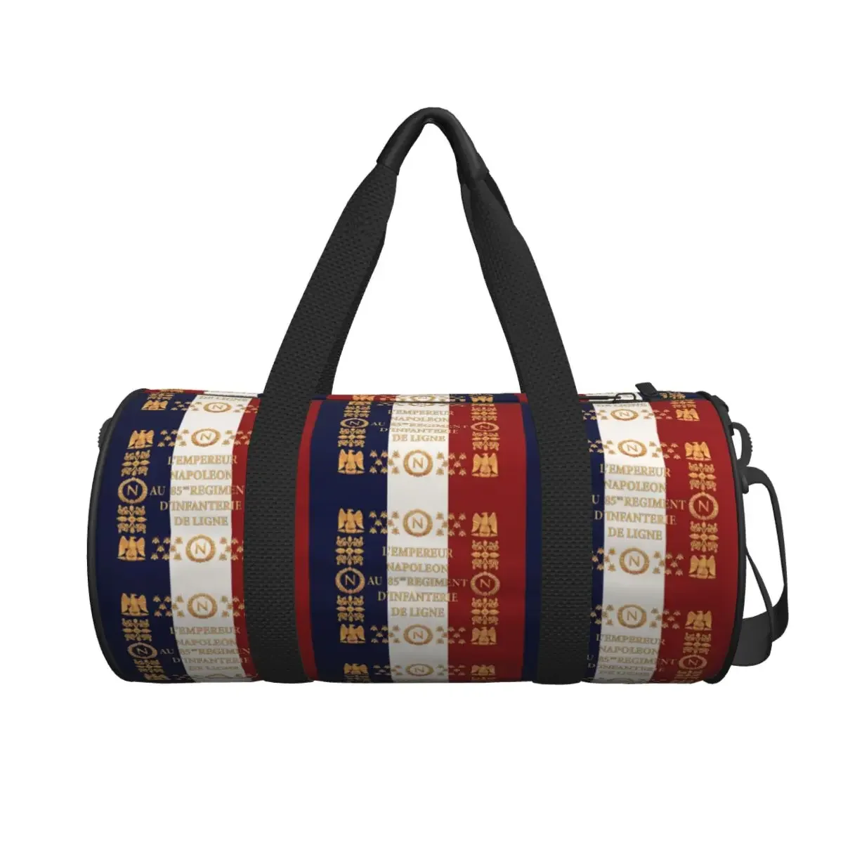 

Napoleonic French 85th Regimental Flag Large Duffle Gym Bag Multi-Functional Duffle Travel Bags Handbags Fitness bag