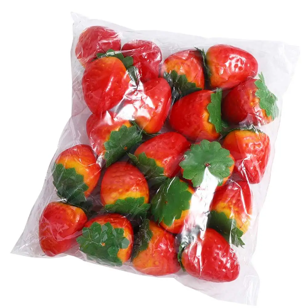 

Lemon Model Decor Accessories Party Ornament Mini Fake Fruit Artificial Fruit Kitchen Kids Toy Simulation Strawberry Ornament