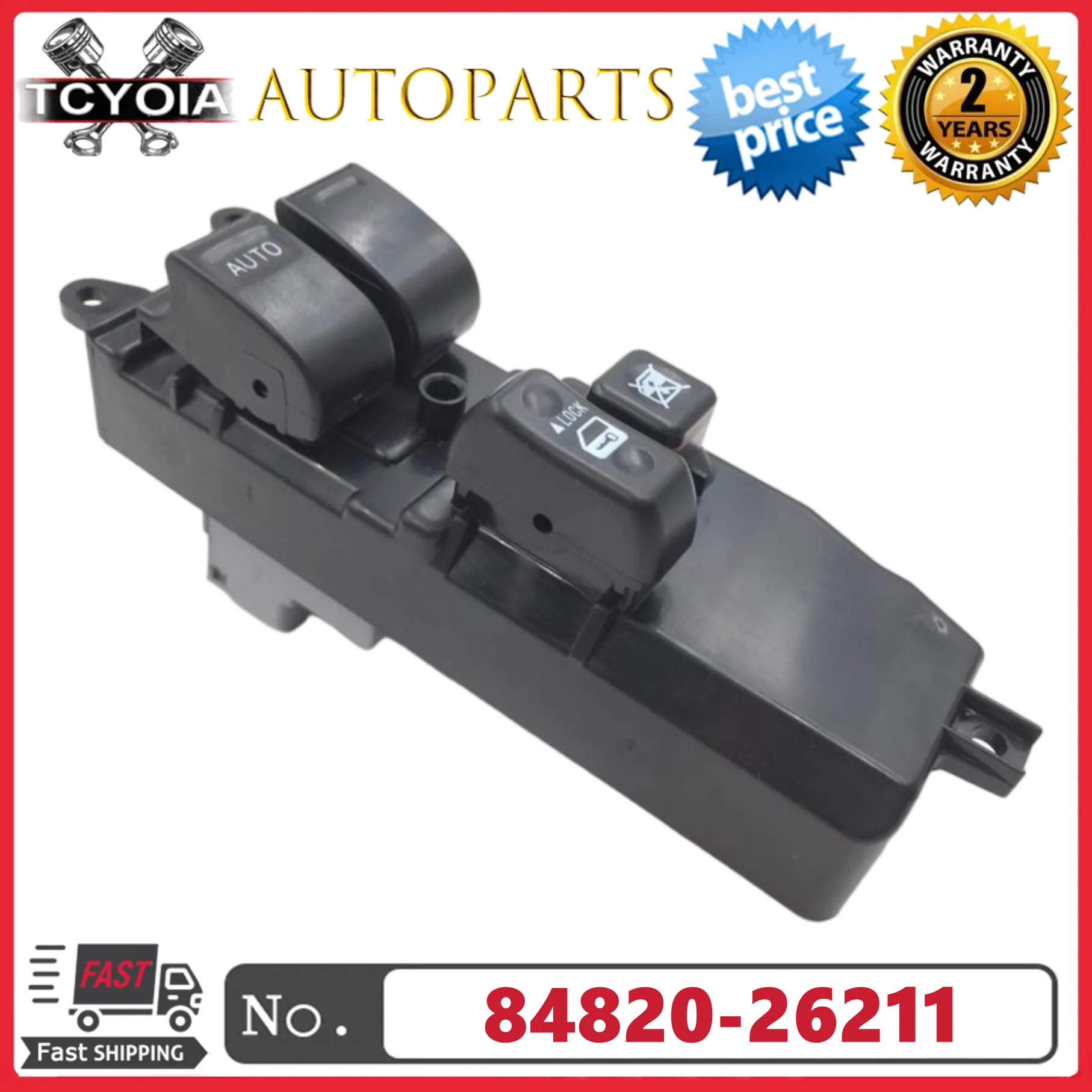 

84820-26211 8482026211 Master Power Window Switch Front LHD for Toyota Hiace 2006-2013