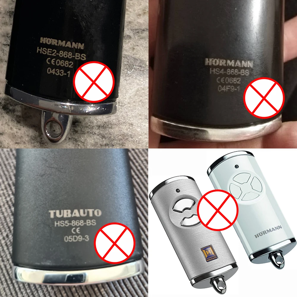HORMANN HSM2 HSM4 HSE2 HSE4 HS1 HS2 HS4 868 Door Remote Control 3 in 1 Hormann Marantec Berner 868MHz Garage Gate Remote Control
