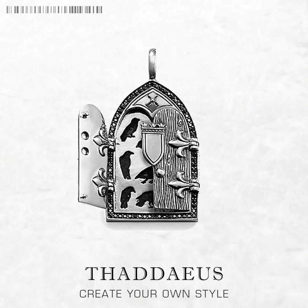 

Винтажная подвеска в виде вороны с окошком, Весенняя Модная бижутерия, европейский стиль, улица Rebel, серебро 925 пробы, подарок для женщин и мужчин