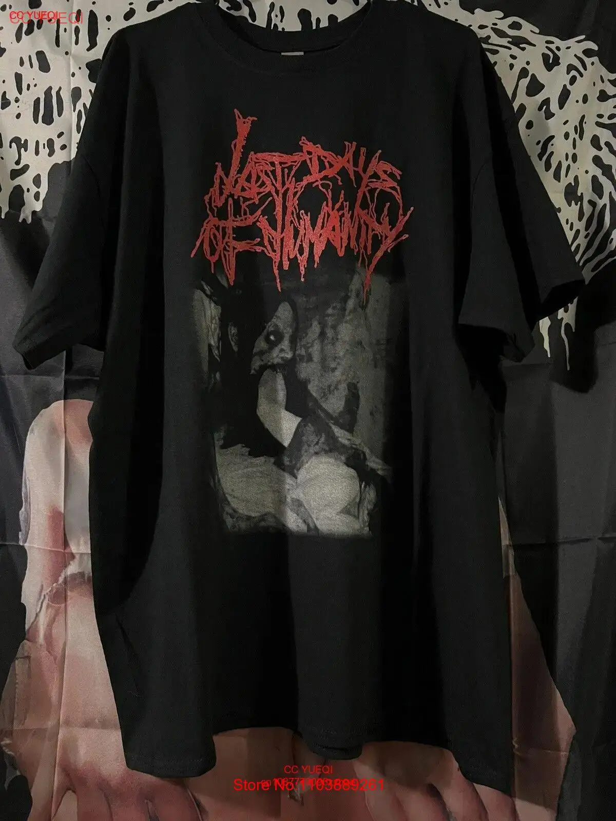 Last Days Of Humanity Shirt Size 2XL Horrific Compositions Goregrind Grindcore