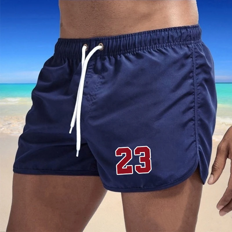 Men Clothing Beach wear 2024 Sports Shorts Men Pockets Surfing Summer Swimming Trunks Breathable Men\'s Beach Shorts Quick Dry