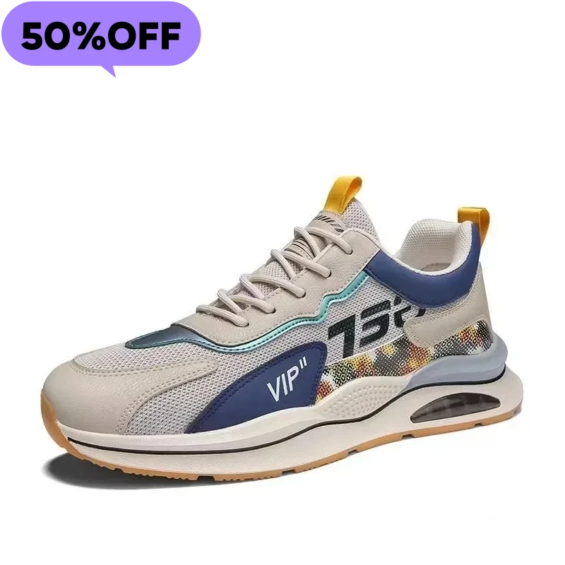 

2026 Men's Fashion Sneakers Lightweight Men Casual Shoes Breathable Men Shoes Lace-Up Walking Shoes Sports Running Sneakers