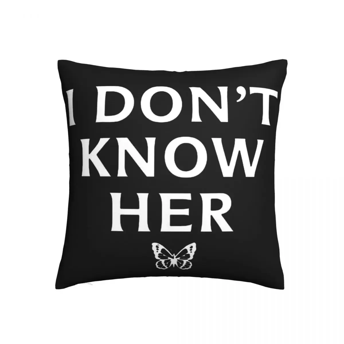 Mariah Carey Pillow Case I DON'T KNOW HER Mariah Carey Quote Black Bedroom Zipper Pillowcase Summer Luxury Polyester Cover