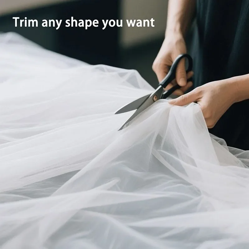 Rouleau de tulle transparent, tissu en maille léger pour drapé de plafond de mariage, arche de scène, toile de fond de fête, décoration DIY