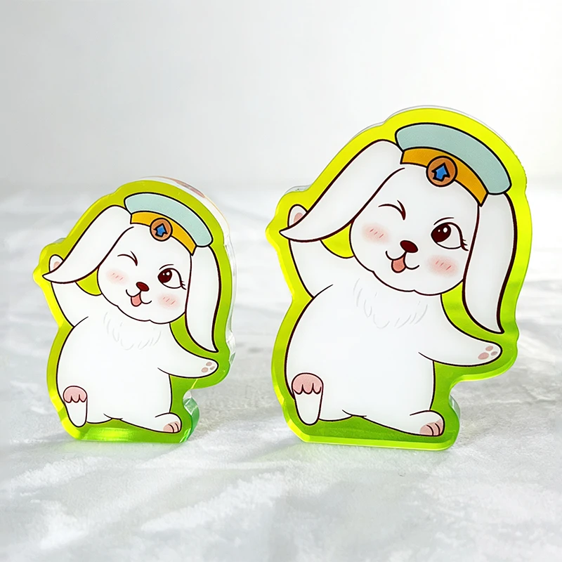 Custom Thickened Acrylic Keychain Transparent Photo Stand Desktop Ornament Custom Anime Acrylic Logo Block