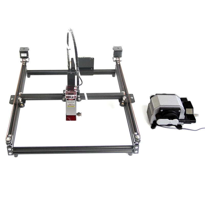 High-Power  Engraving Cutting Machine Belt Pulley Frame Type 10W Touch Screen Off-Line Control Board with Stand Support