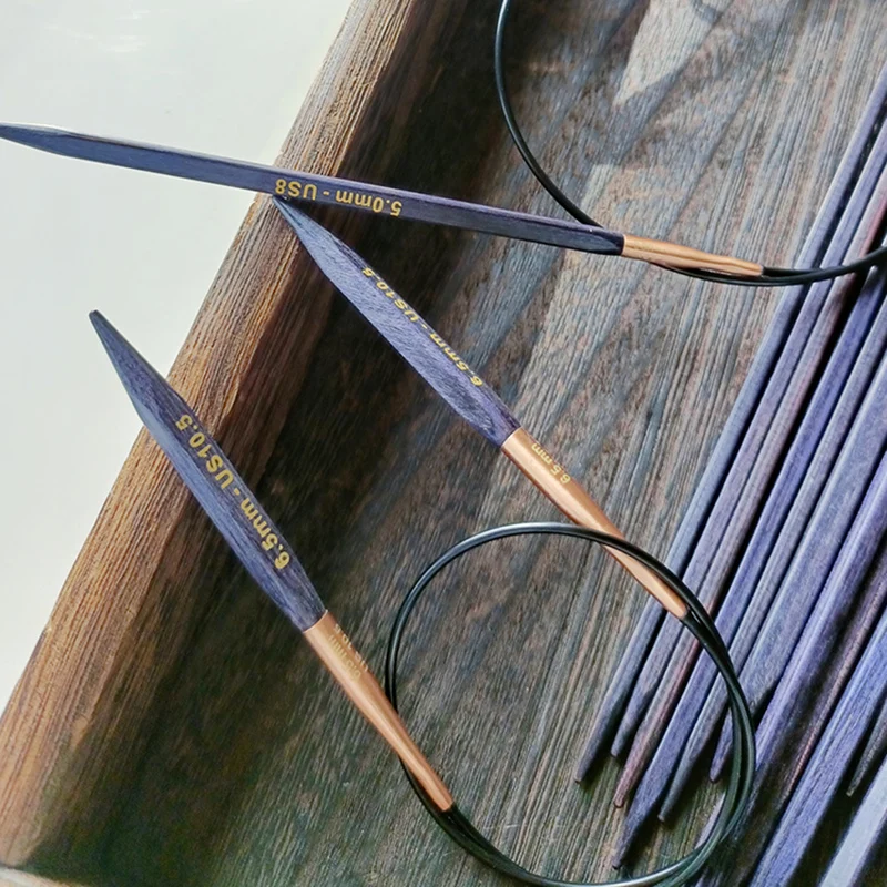 

Новые круговые спицы Knitpro Purple Wooden 806040 для вязания свитеров, инструменты и материалы для шитья домашнего текстиля своими руками