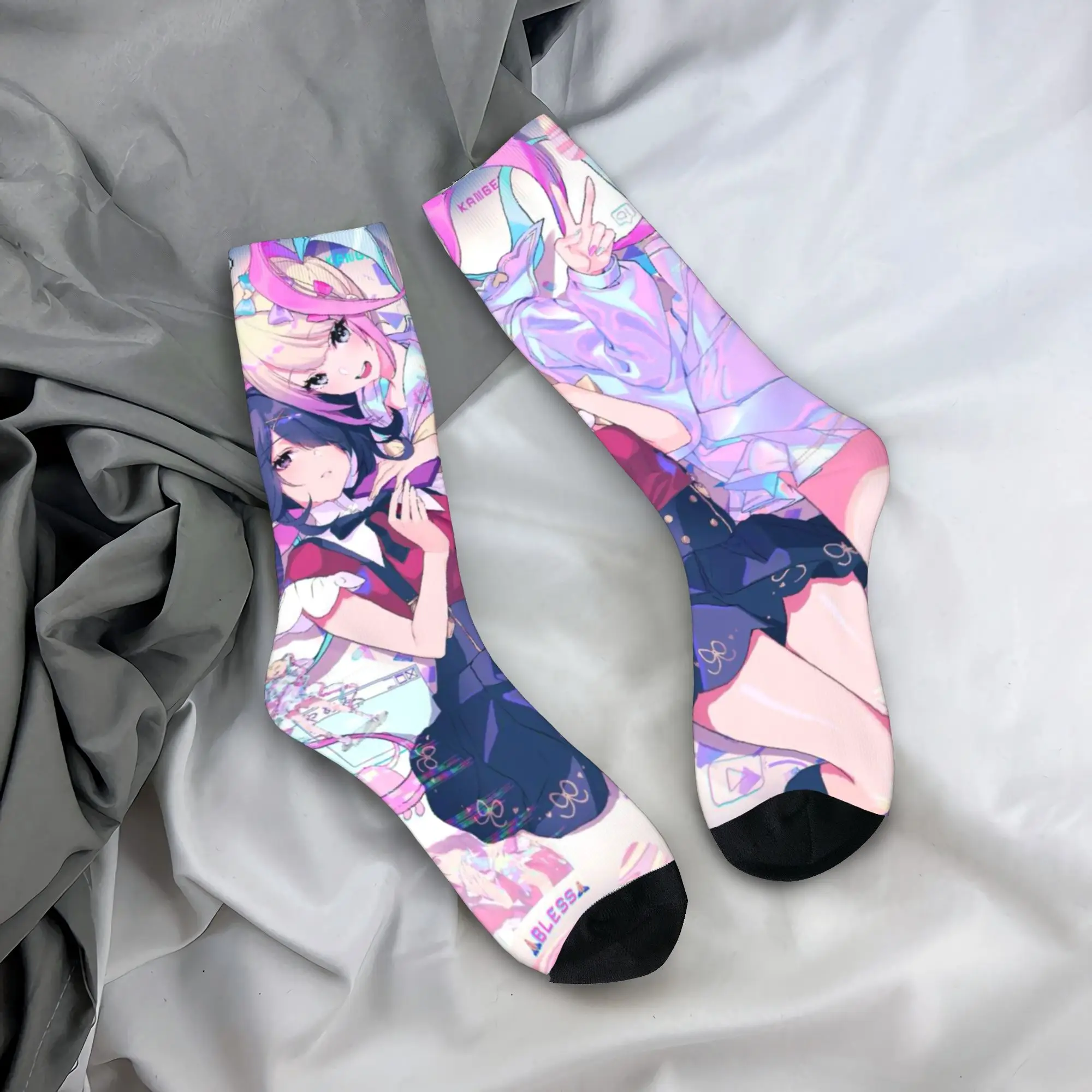 

Носки с принтом Needy Girl Streamer, аксессуары для повседневной носки, дышащие носки с принтом