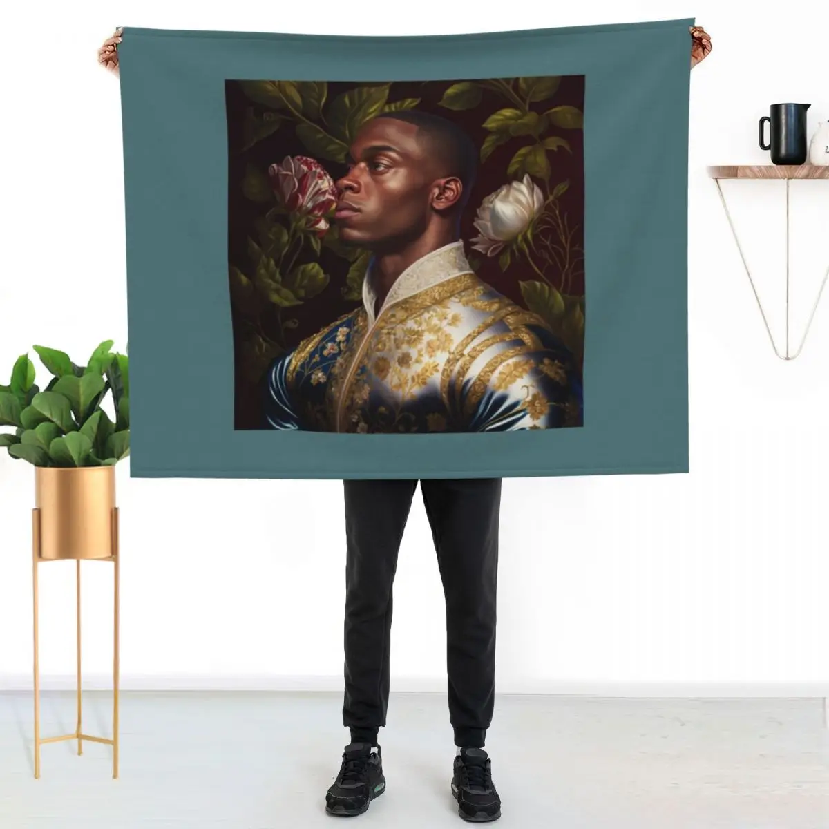 

Rising Kings Kehinde Wileys Visionary Throw Blanket Outdoor Soft Blanket for Picnic Beach Camping