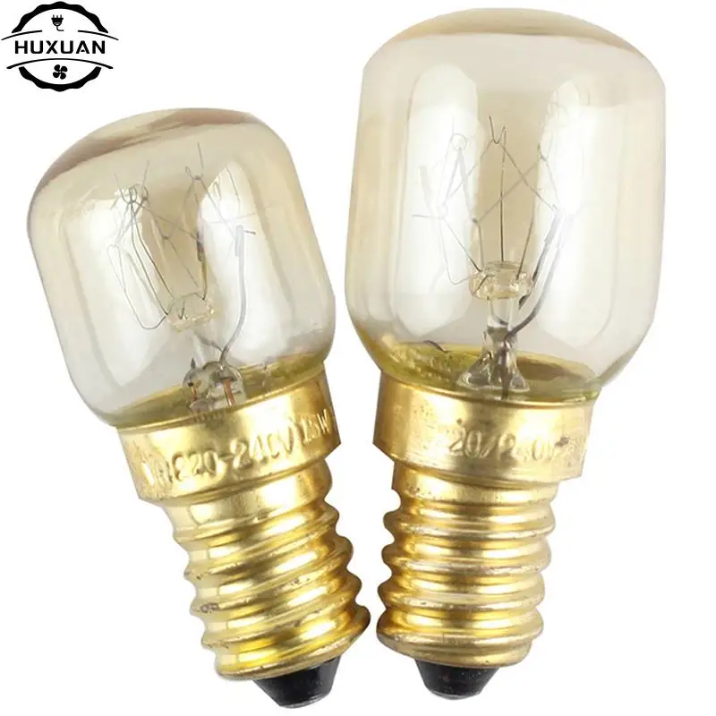 High Temperature Bulb 15W 25W E14 300 Degree Microwave Oven Light Bulbs Tungsten Filament Steamer Lamp Bulbs Salt Light Bulb