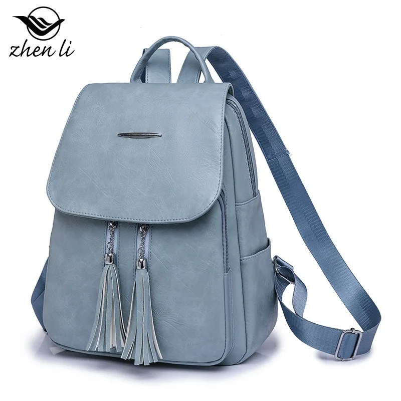 حقيبة كتف نسائية من البولي يوريثان على الطراز الأوروبي والأمريكي لخريف 2026 حقيبة ظهر مدرسية عصرية للفتيات #4