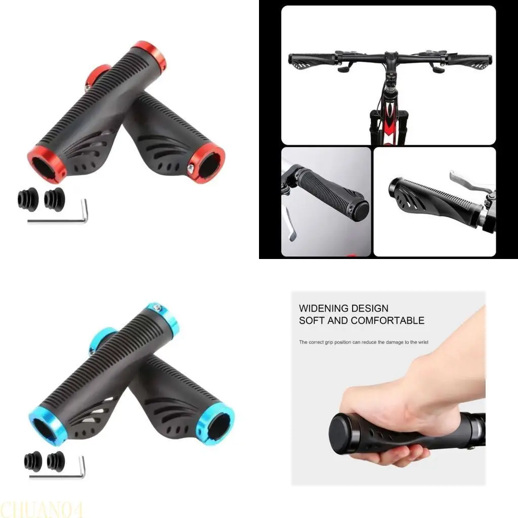 

A1A2 Double Locks on Bicycles Handlebar Comfortable Nonslip Bilateral Locks Cycling Handle Grips Mountain Bike Handbar Grips