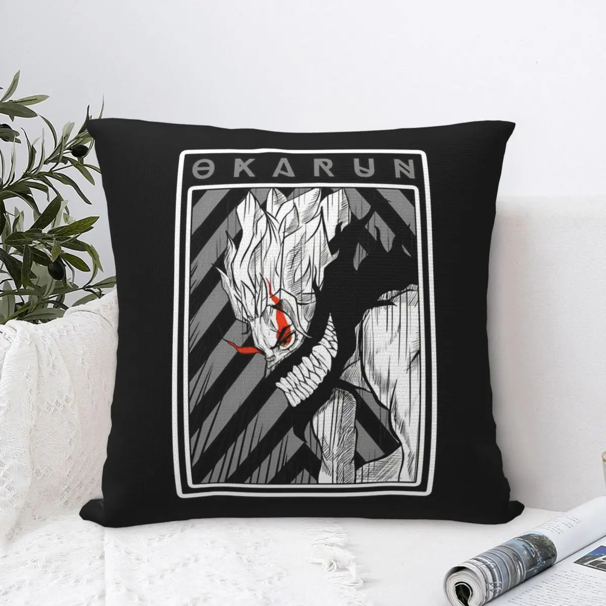 Okarun Dandadan Anime Pillowcase Polyester Cushion Cover Decoration Pillow Case Cover Car Square 18'