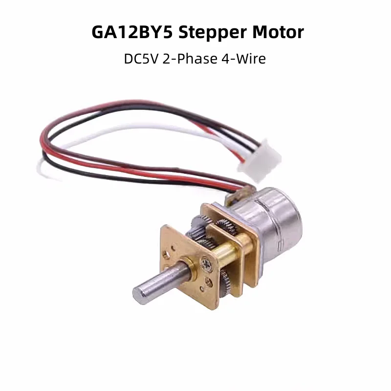 

GA12BY10 Micro Stepper Motor Stepping Angle 18Degree Metal Gear DC5V 2-Phase 4-Wire Reduction Motor for intelligent head etc...