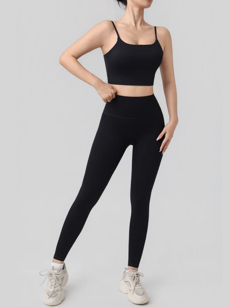 Yoga Suit Sports Set Gym Seamless High Impact Sports Bra Women's High Waist and Hips Tight Peach Buttocks Pants Women Sportswear