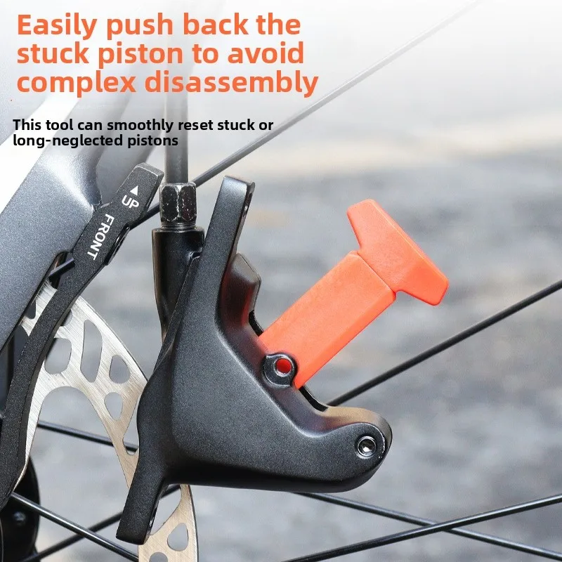 

Precision Rotating Brake Piston Reset Tool for Bike Maintenance with Tough Nylon Elastomer Construction and Low Weight