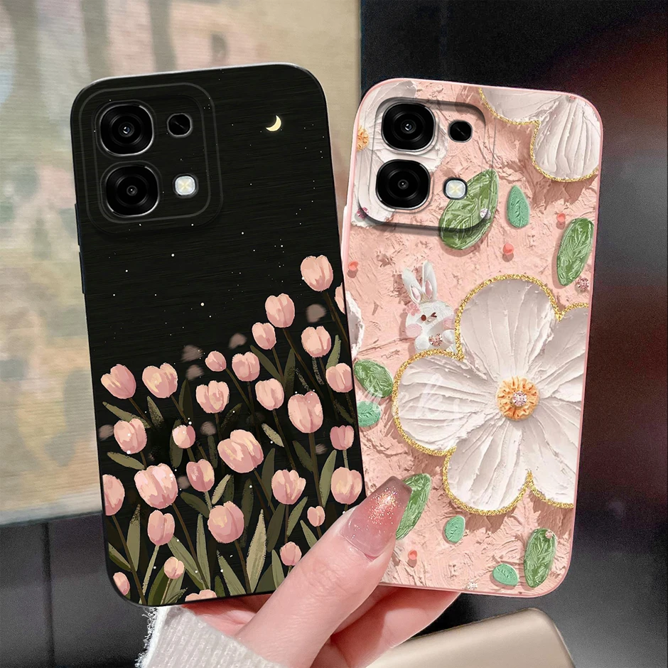 جراب هاتف لهاتف اوبو A6 برو 4G 5G لطيف الكرتون القط لينة السائل سيليكون غطاء للحماية الكاملة ل ممن لهم A6 Fundas ممن لهم A6 برو كوكه #5