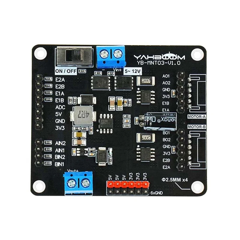 1 Set Modulo di azionamento T8236 Modulo di azionamento a doppio canale Modulo dedicato per competizione di progettazione elettronica per auto robot a 2 canali