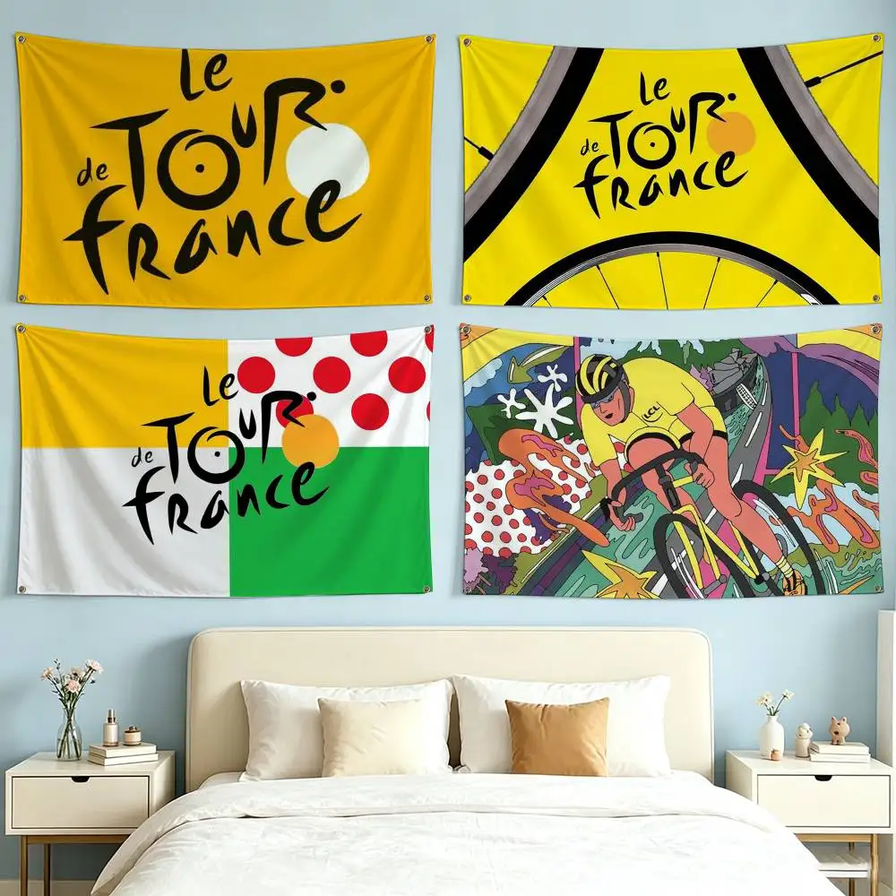 Tour De France Creative Pattern Flag Suitable For Party Club Outdoor Interior Wall Decoration Banner Fans Gift