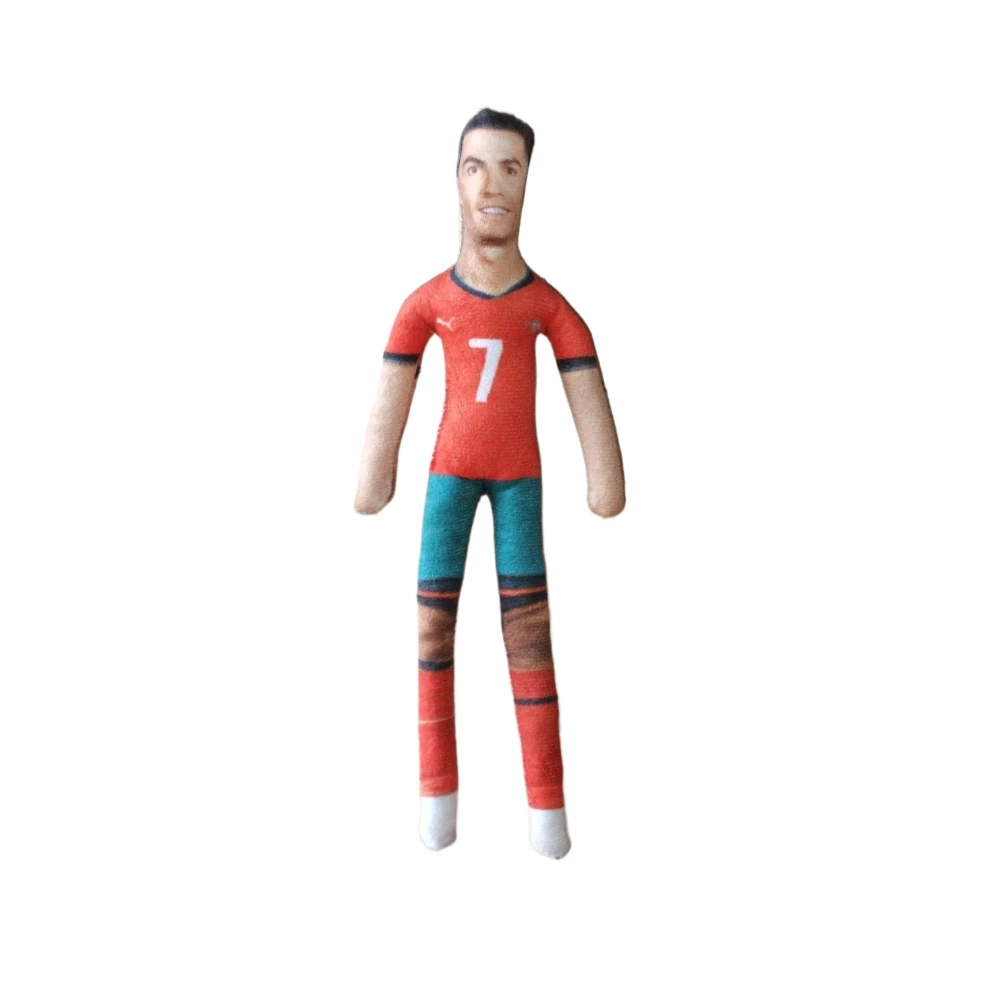 Cristiano Ronaldo 28cm Poseable Plush Doll Built-in Wire 2 Styles Soccer Fan desktop Decor Gift