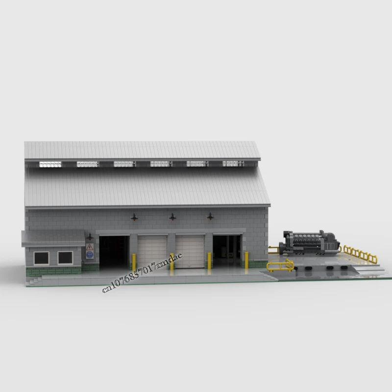 NEW 5306PCS City Hot Selling Street View Moc Modular Railside Machine Shop model DIY creative ideas ChildToy birthdayGift Blocks