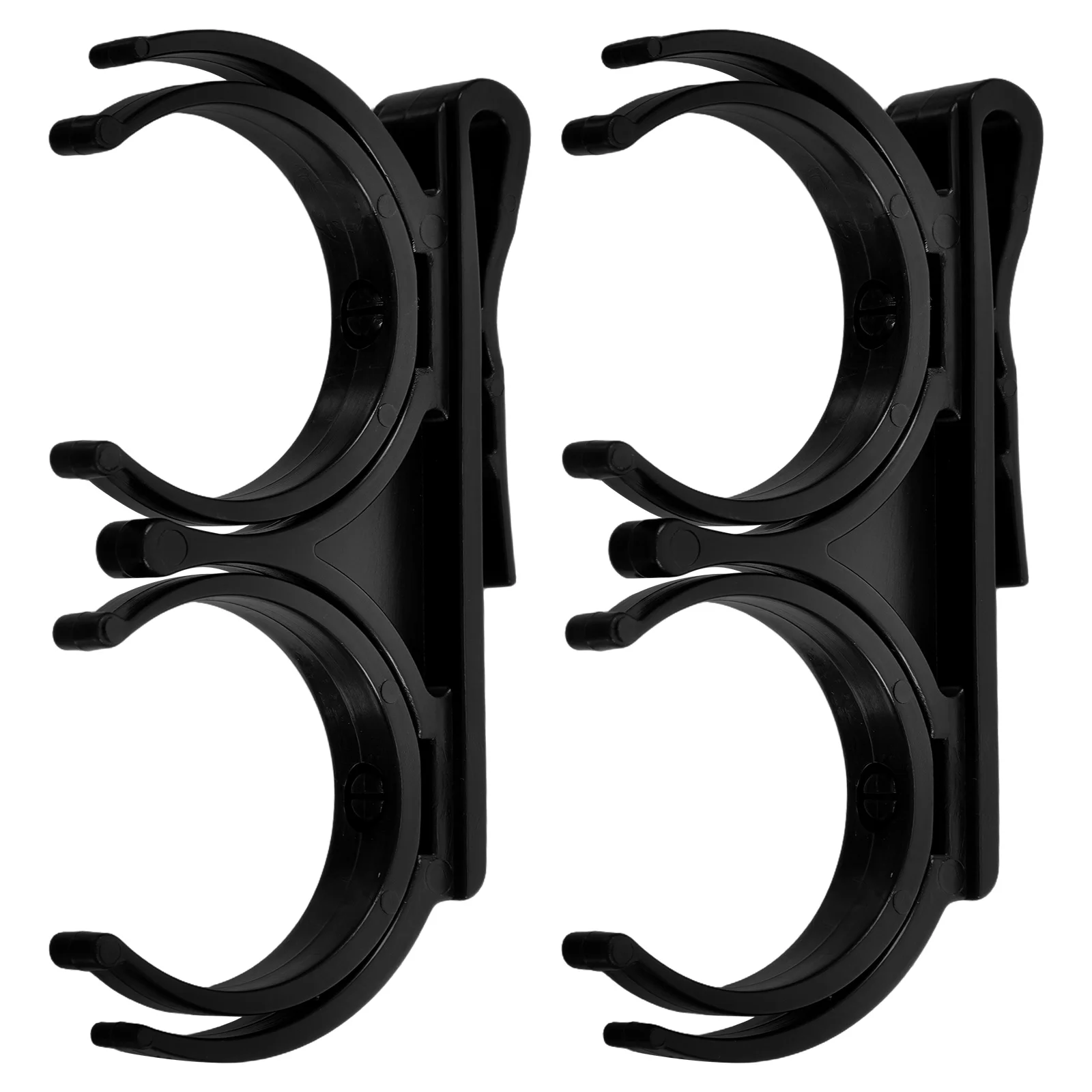 

2 pcs Ball Clip Rotatable Foldable Dual Holder Durable Plastic Portable Golf Ball Retriever For Practice Competition Golf