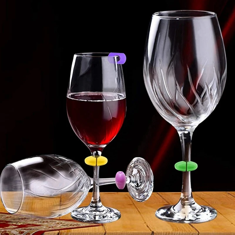 78Pcs Wine Glass Charms Tags, Plastic Wine Glass Drink Markers For Bar Party Martinis Cocktail