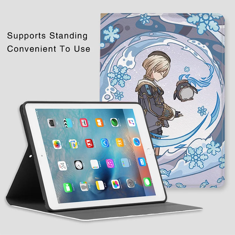 Freeminet-funda de Anime Genshin Impact para iPad, funda de silicona de lujo para iPad 10,2, 9. ª, 10. ª, Air 6, 5, Mini 4, 5, Pro 12,9, 11, 13, iPad Air 2, 3, 4