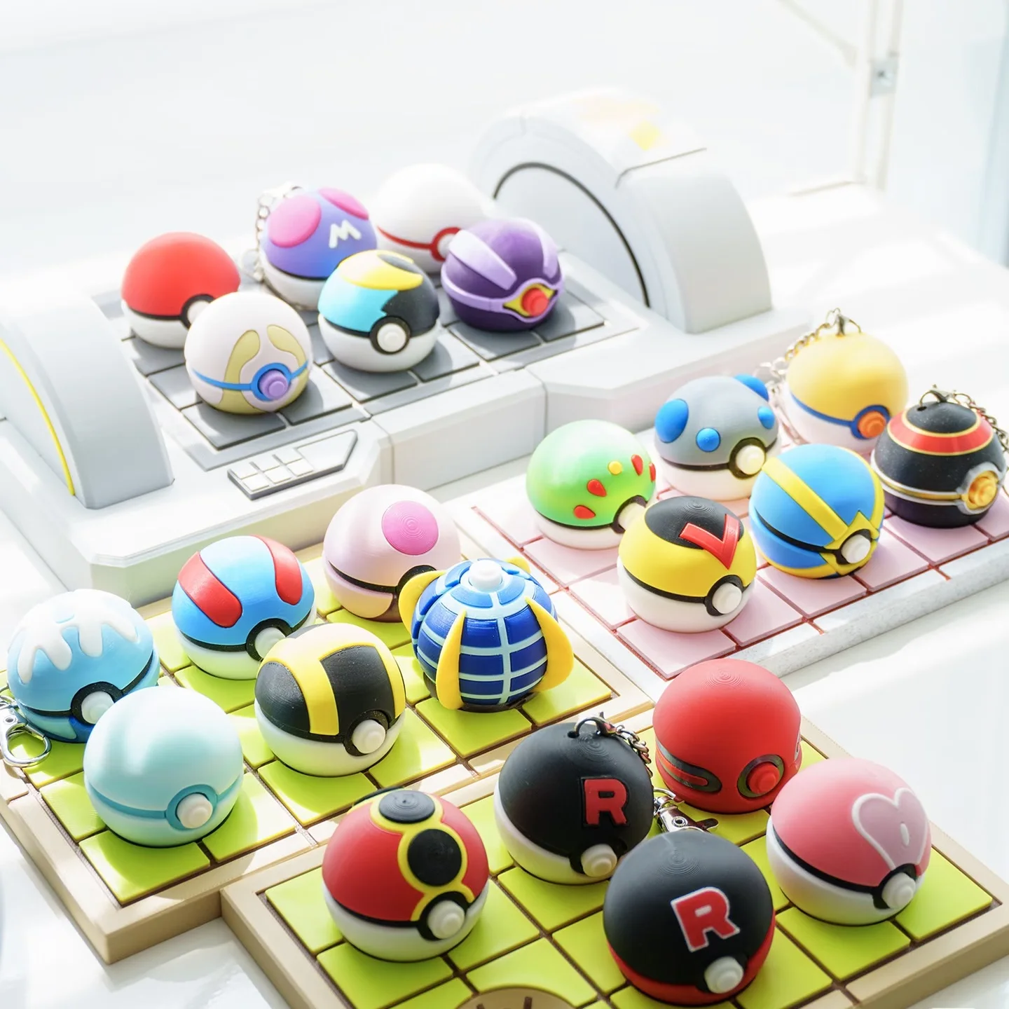 3D Printing Treatment Center Poke Ball Figure Model Toys