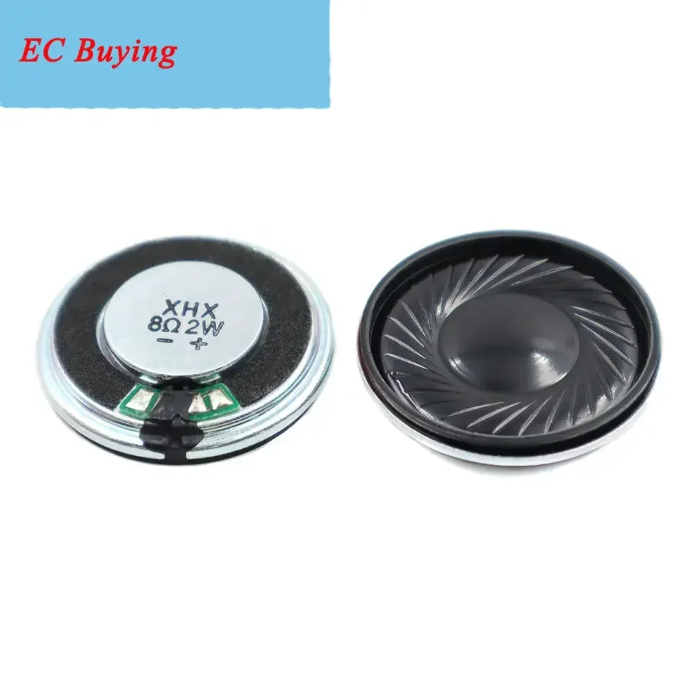 2개/묶음 30MM 8옴 2W 철제 케이스 내장 자석 스피커 초슬림 30*5.5MM 직경 30MM 8옴 2W 라우드 스피커